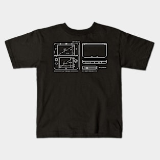 Retro Handheld Dimensions Kids T-Shirt